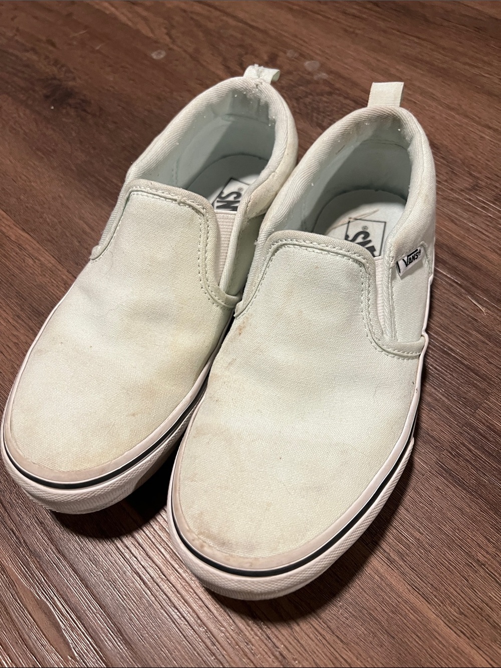 Girls seafoam vans size 3